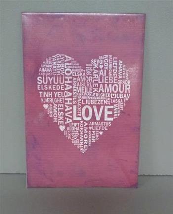 Love Heart Sign Red 30x20cm MIN 2 - Jalan Imports